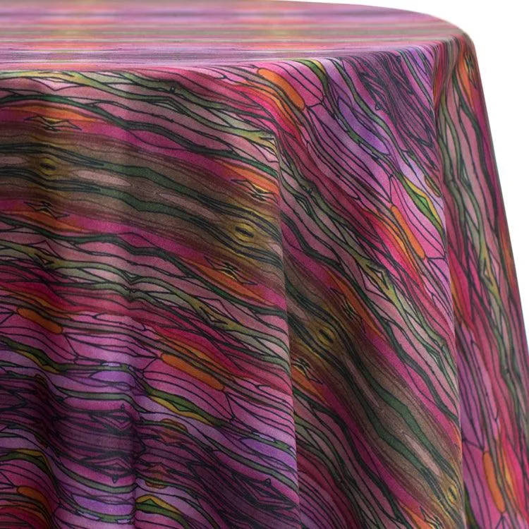 Round Psychedelic Tablecloth