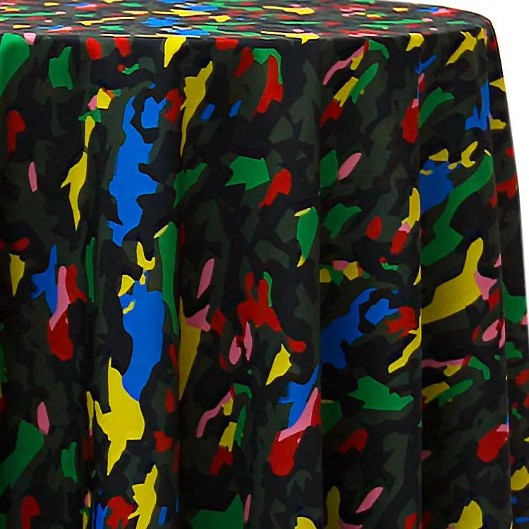 Round Psychedelic Tablecloth