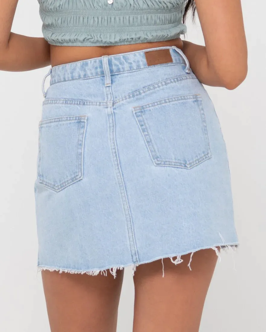 Rusty Celeste High Rise Denim Skirt