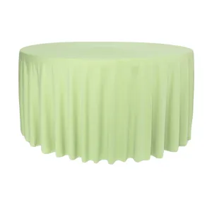 Scuba 120" Round Tablecloth - Sage Green