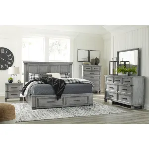 Signature Design by Ashley Russelyn B772 8 pc King Panel Storage Bedroom Set