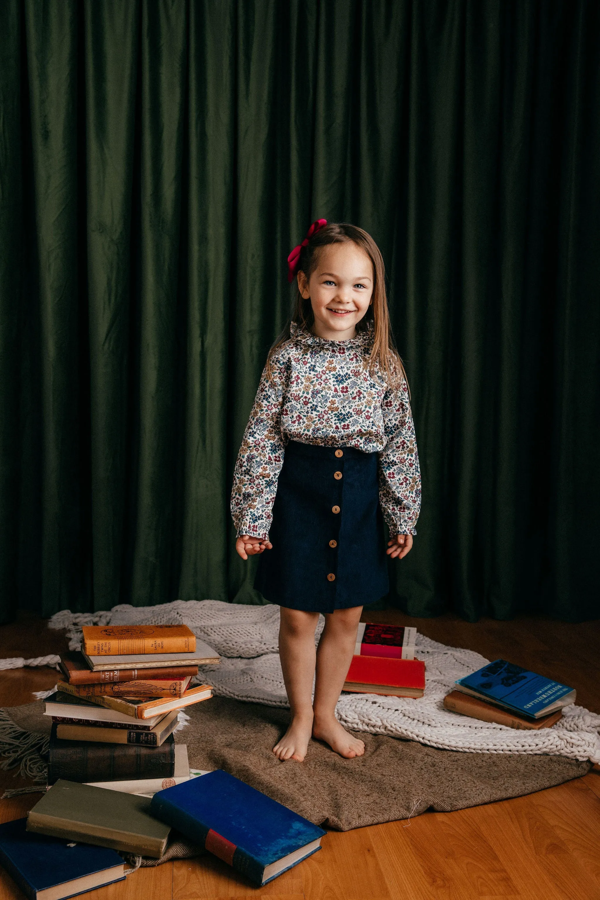 Skirt Velvet - Blue