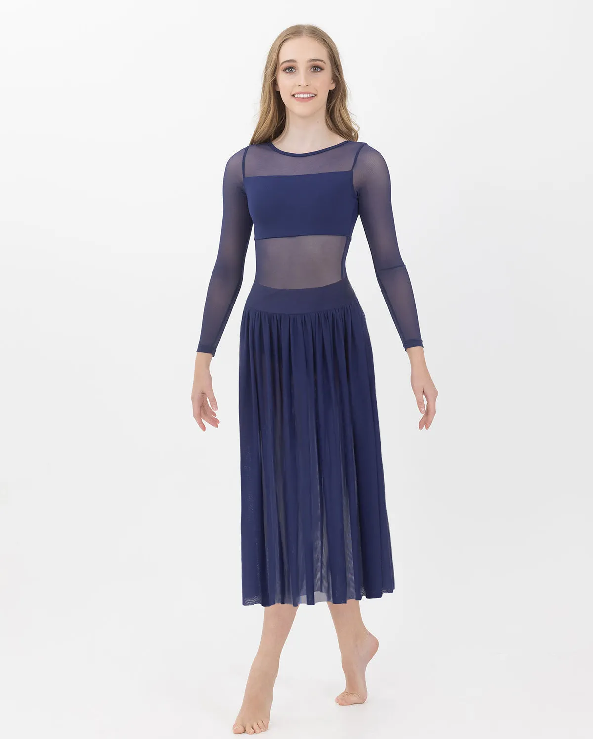 Studio 7, VISION MESH SKIRT, Navy, Adults, ADSK11