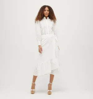 The Mirabel Skirt - White Eyelet