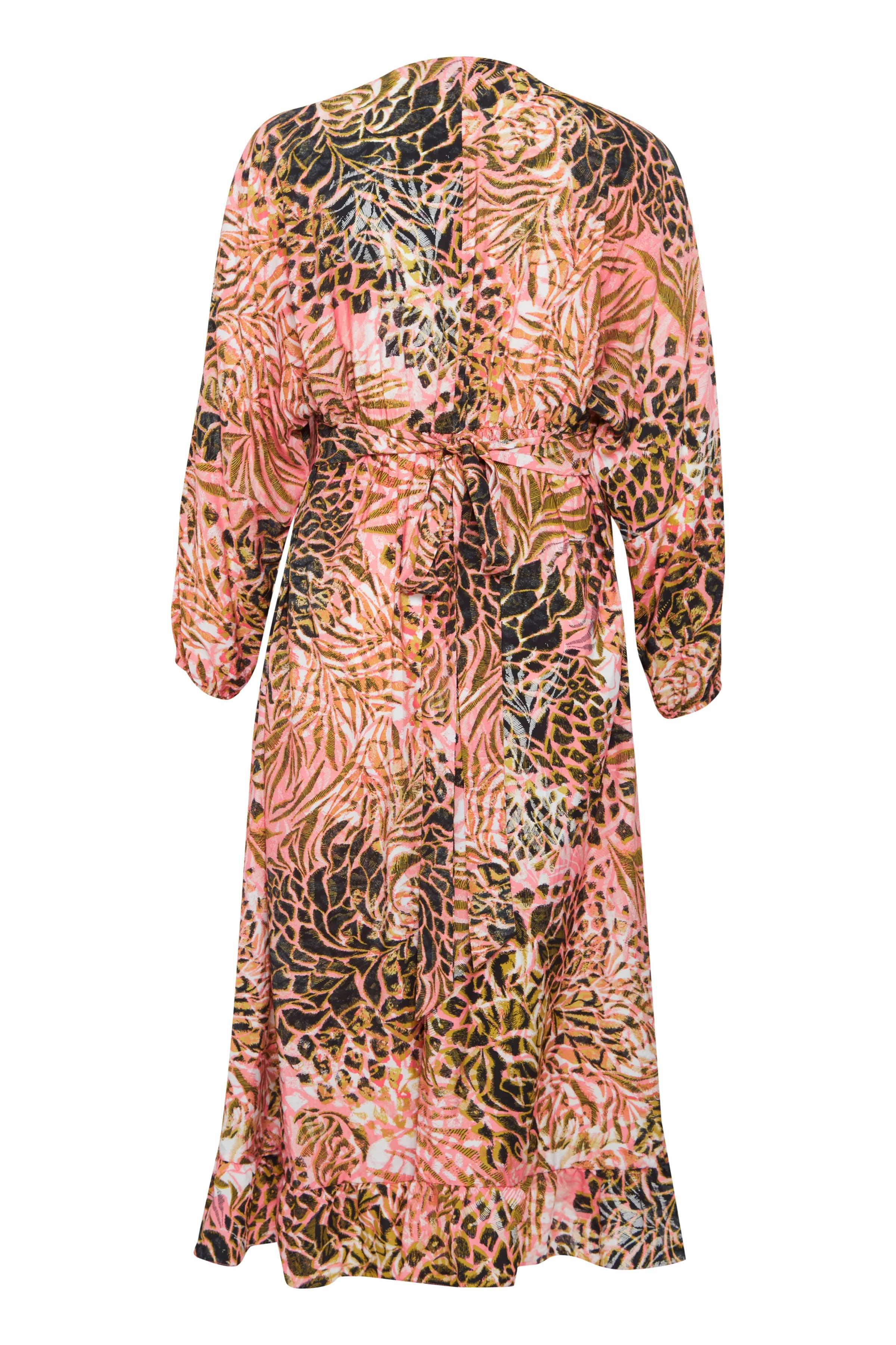 The Nita Faux Printed Wrap Dress - PLUS