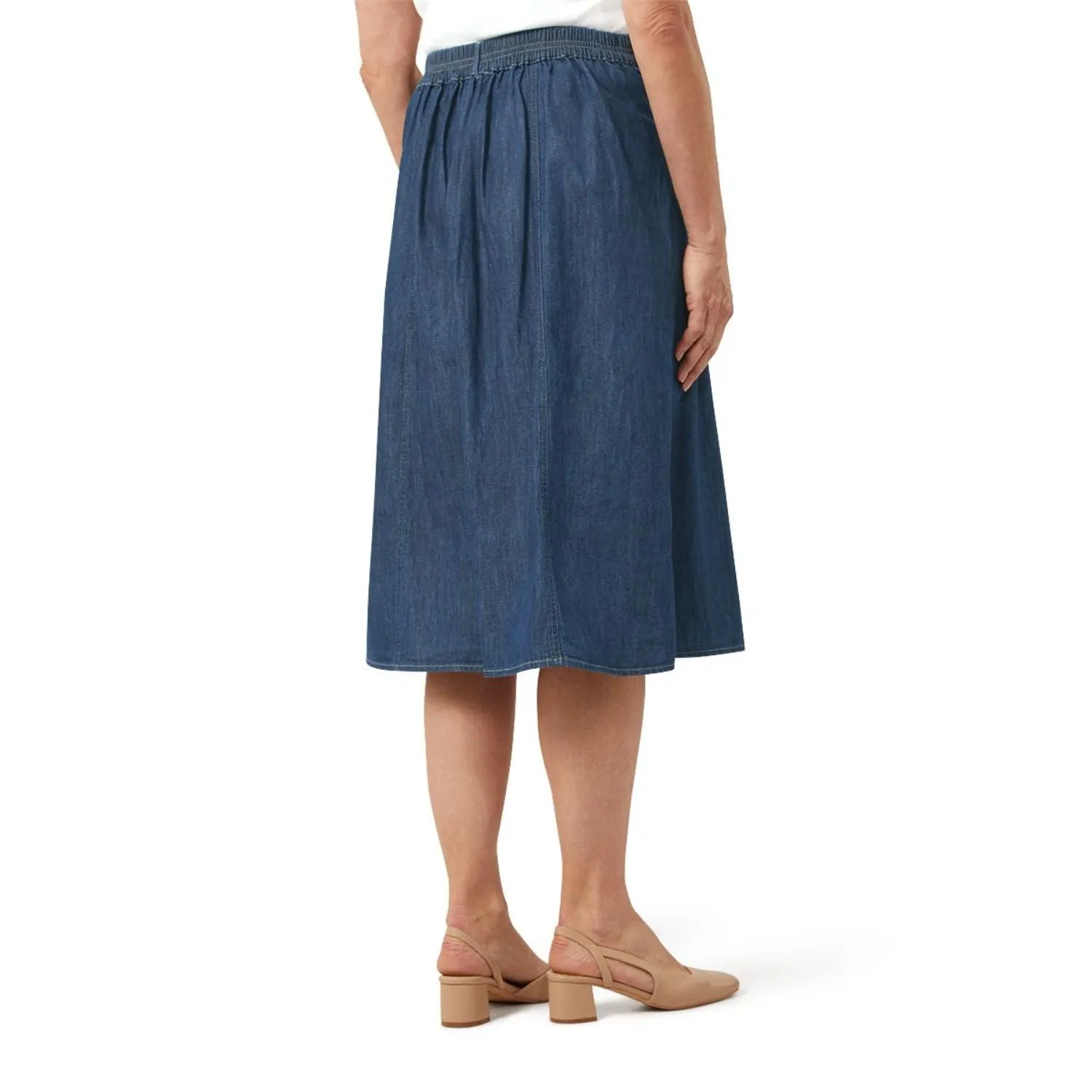 TIGI 10/12 Denim Panel Skirt