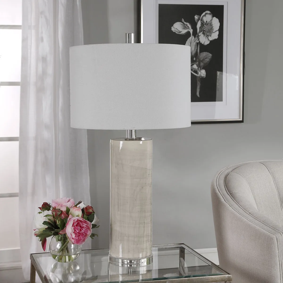 Uttermost's Zesiro Modern Table Lamp Designed by Matthew Williams