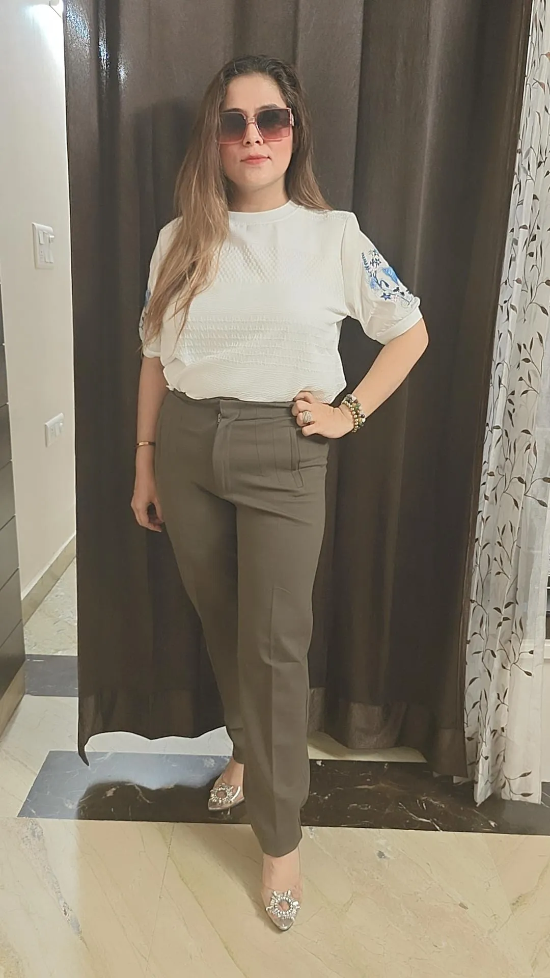 Zara summer  Straight slim look pant